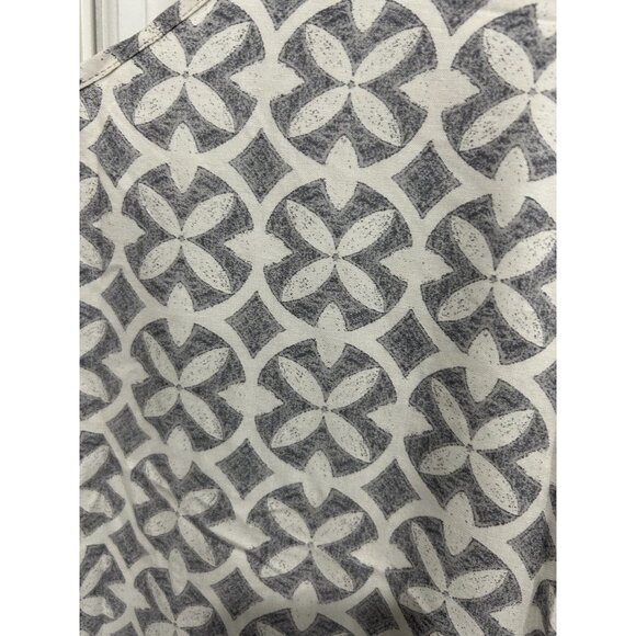 Gilligan & OMalley Gray White Floral Pattern Sleeveless Pajama Top XXL - Picture 4 of 10